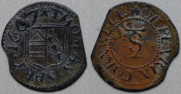 Penryn, Thomas Spry 1667 farthing